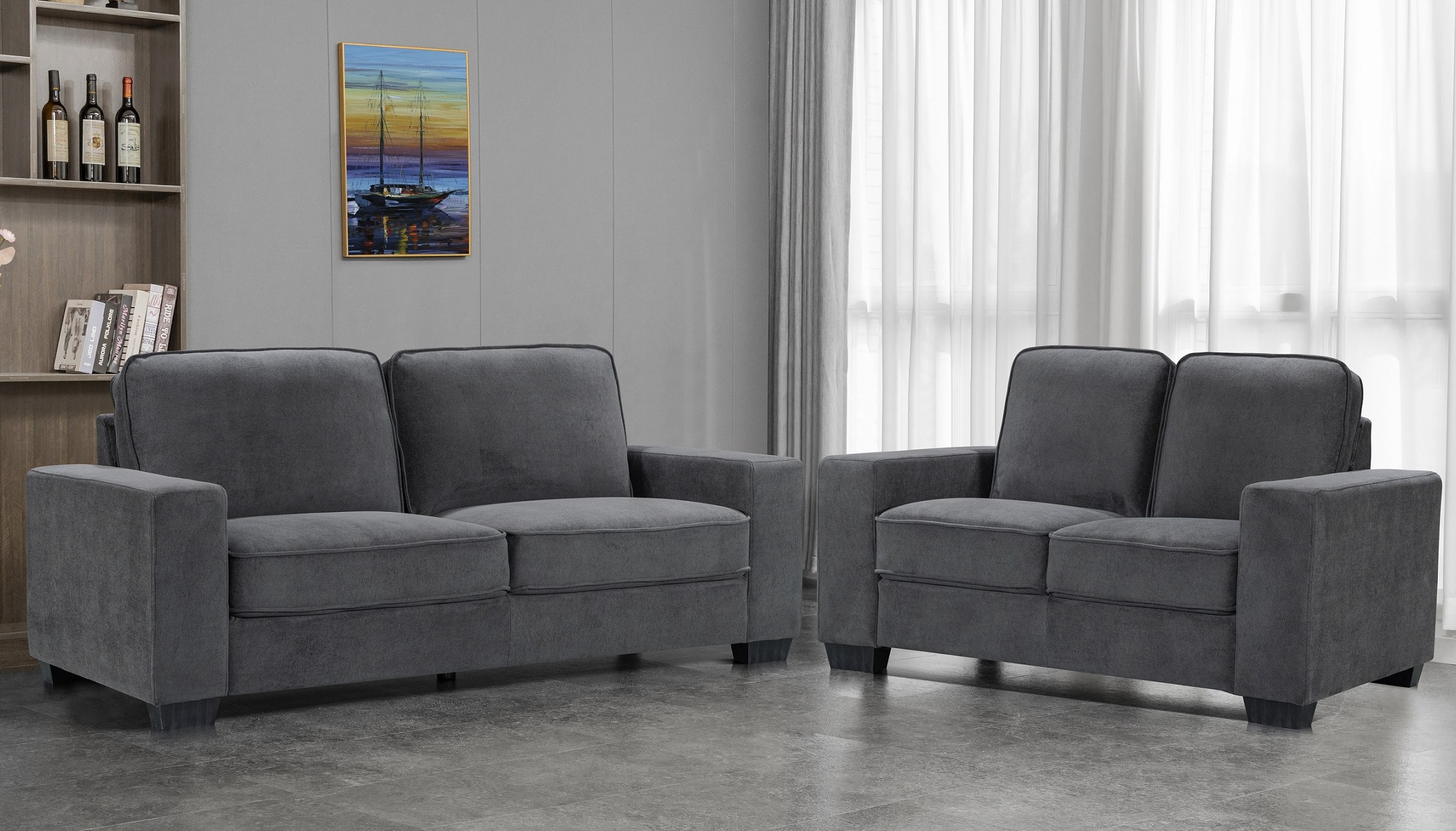Cohen 2 + 3 Seater - Dark Grey